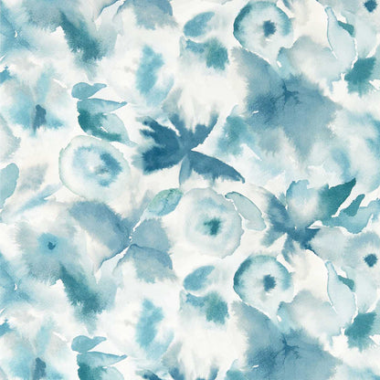 Flores Wallpaper - Cornflower/First Light/Denim - Harlequin - HRTW113138