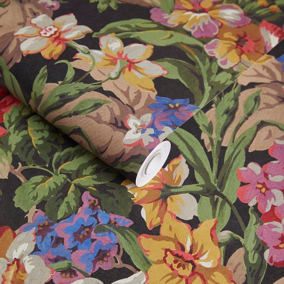 Florescence Wallpaper - Noir - House of Hackney - 1-WA-FLS-DI-NOI-XXX