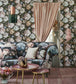 Floretta Wallpaper - Blush/Charcoal - Clarke & Clarke - W0090/02 - Premier Wallcovering