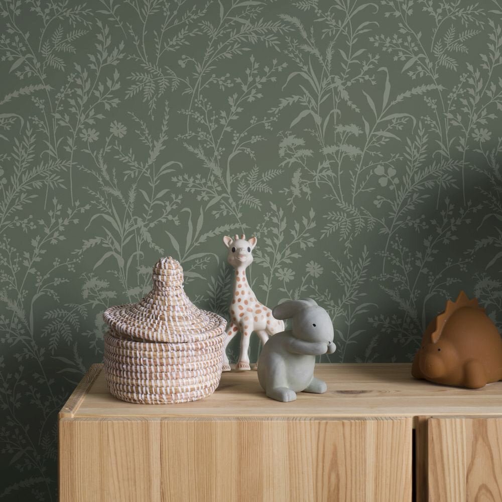 Florian Wallpaper - Green - Boråstapeter - 38736 - Premier Wallcovering