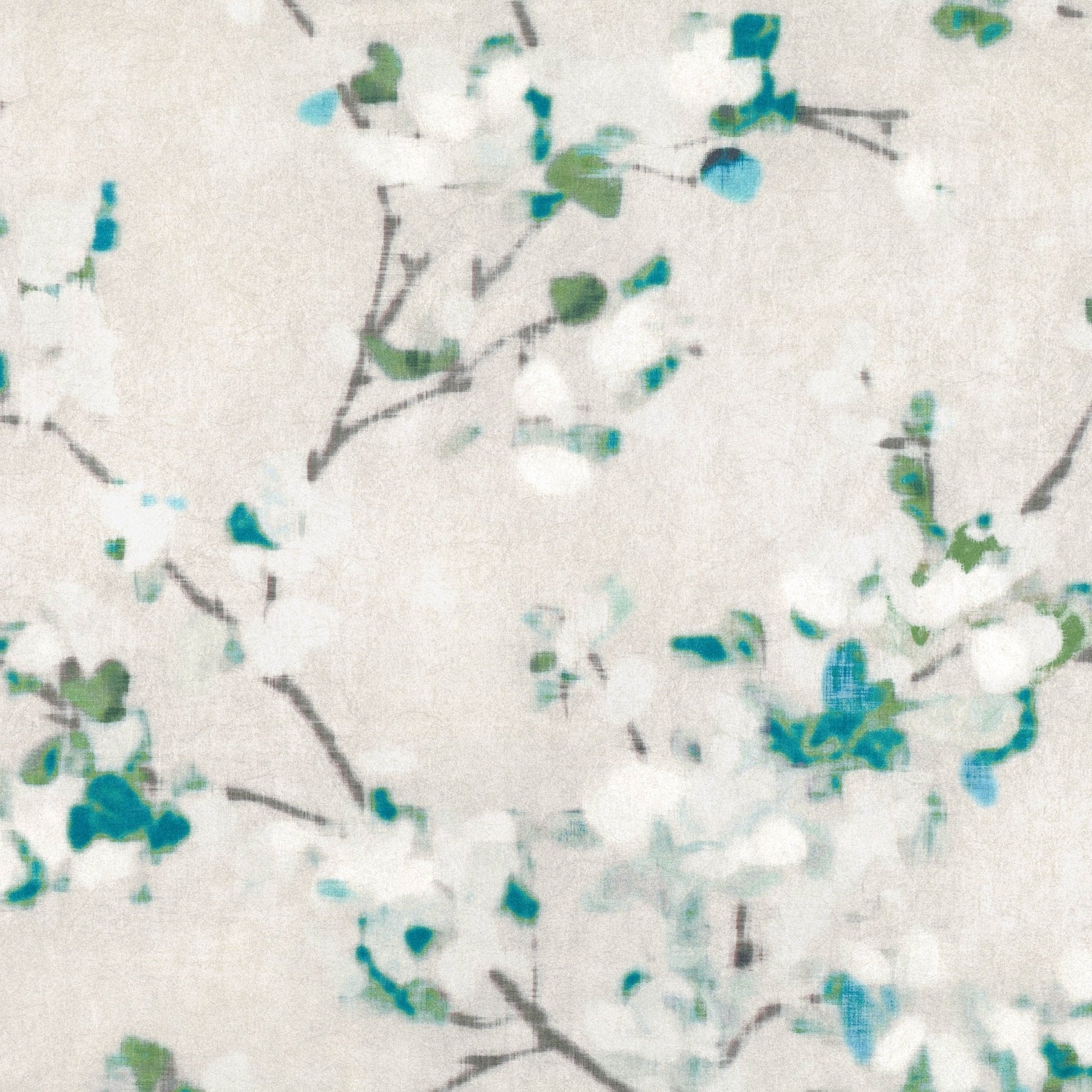 Floris Wallpaper - Peacock - Romo - Floris - W411/03 - Premier Wallcovering