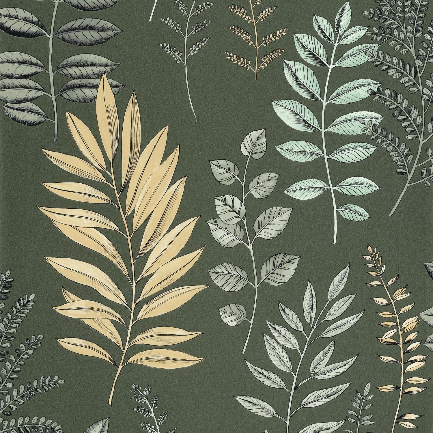 Florium Wallpaper - Vert anglais - Caselio - 106667424