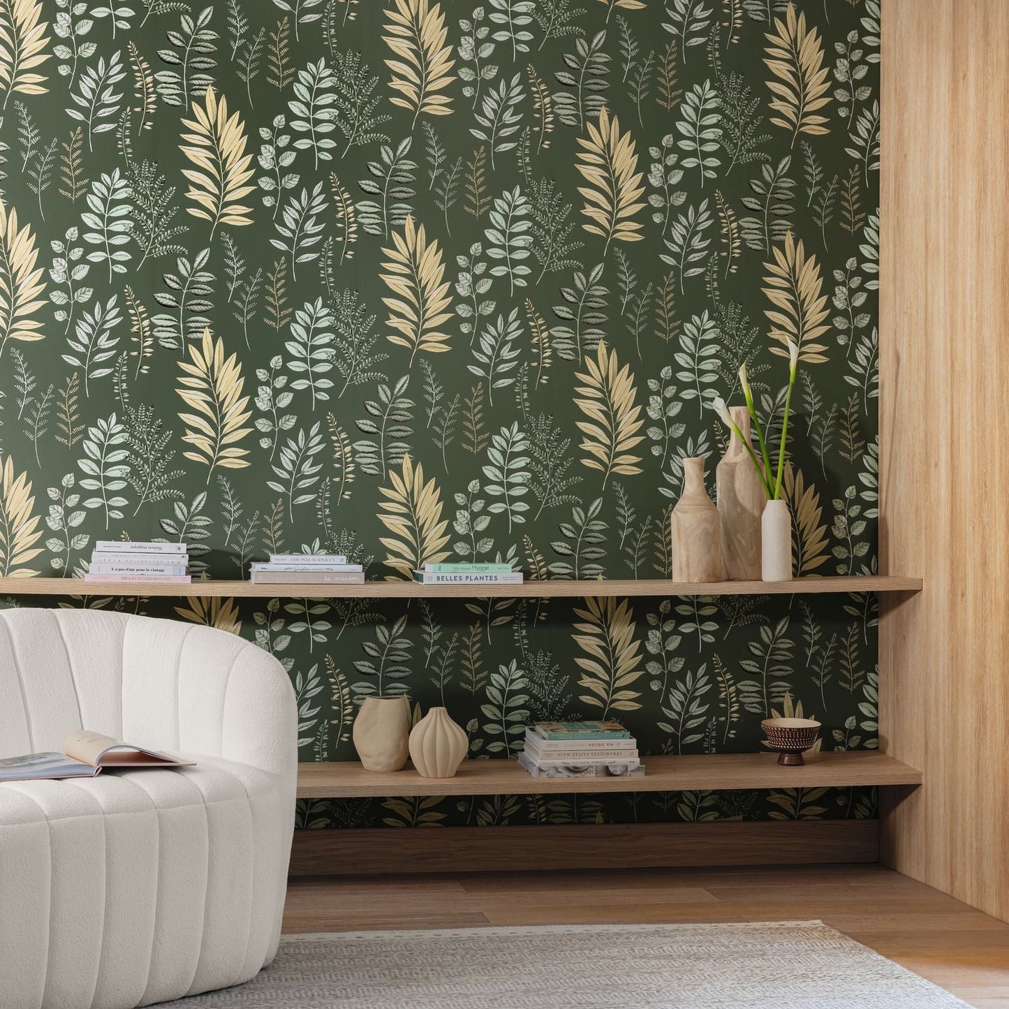 Florium Wallpaper - Vert anglais - Caselio - 106667424