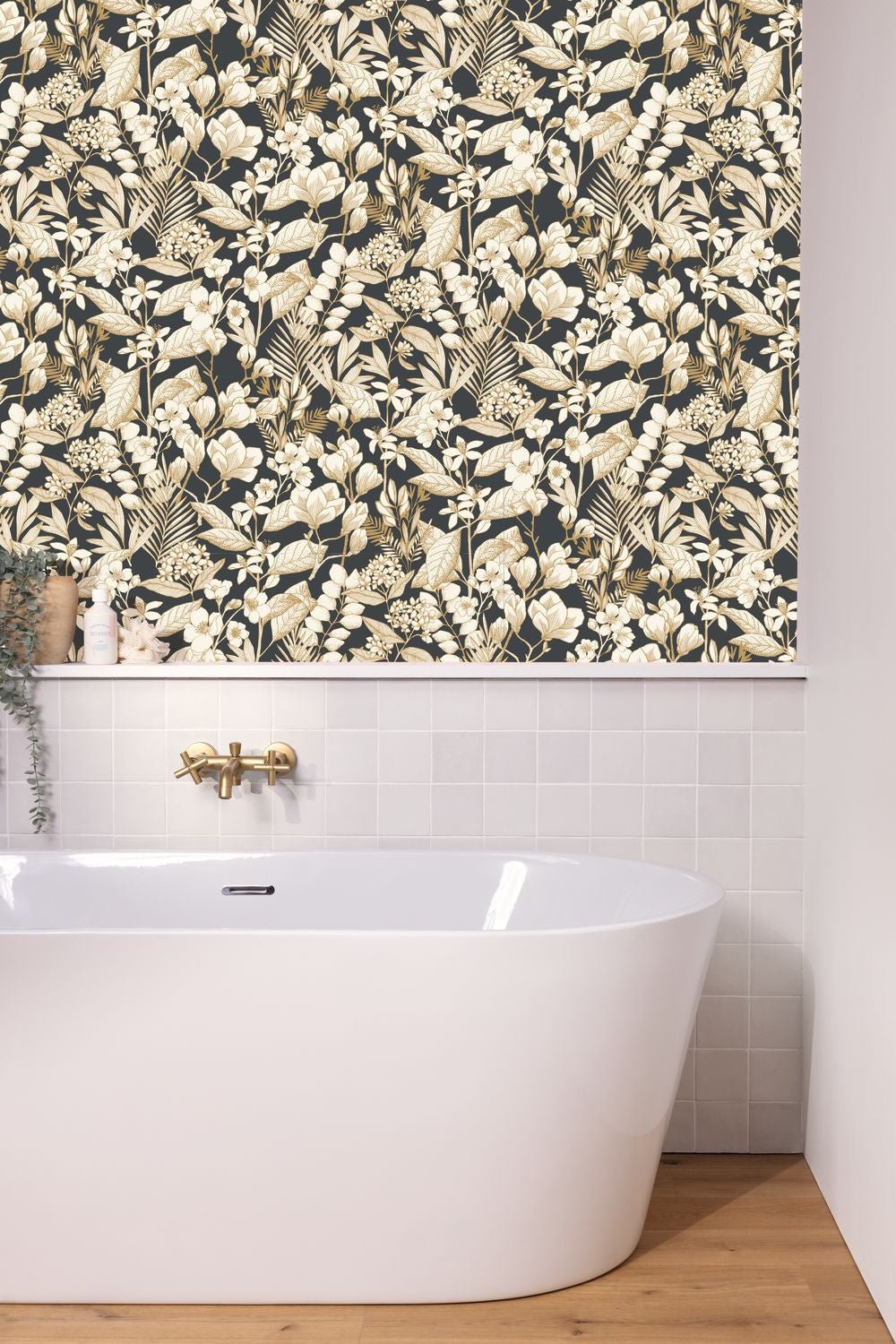 Flower May Wallpaper - Noir - Caselio - 104389023