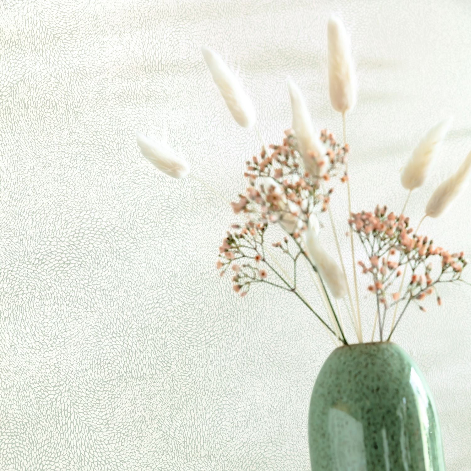 Flower Power April Wallpaper - Vert D'eau Irise - Caselio - 101847028