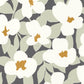 Flower Power Iconic Wallpaper - Charbon - Casadeco - 88399515 - Premier Wallcovering