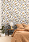 Flower Power July Wallpaper - Beige Gris - Caselio - 101871090