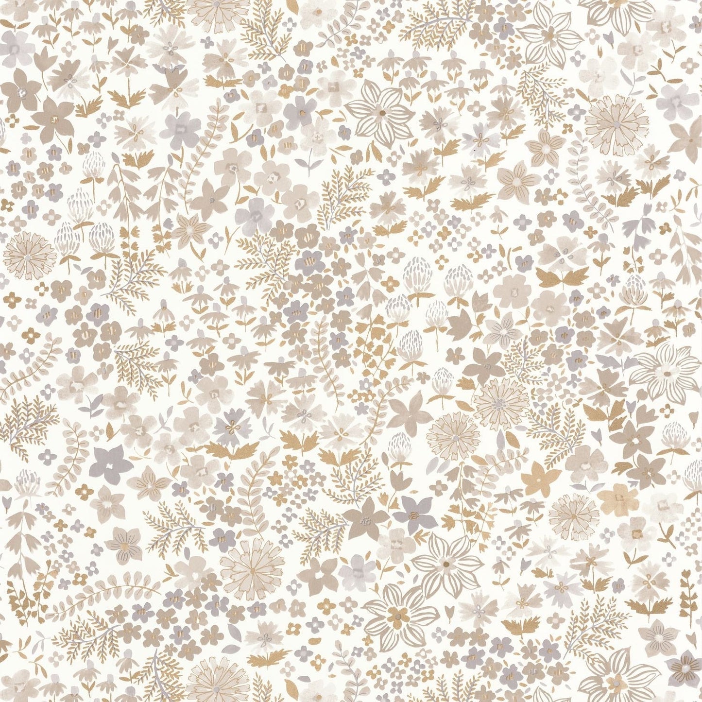 Flower Power June Wallpaper - Beige - Caselio - 101861027