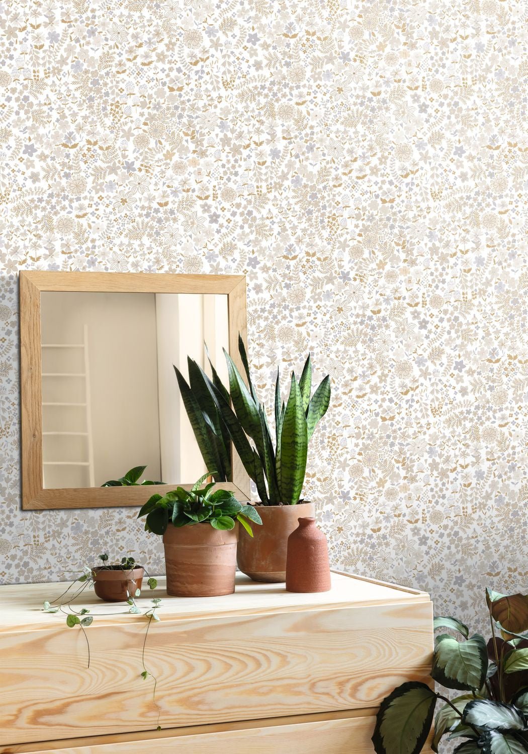 Flower Power June Wallpaper - Beige - Caselio - 101861027