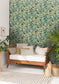 Flower Power May Wallpaper - Vert Emeraude - Caselio - 101857129