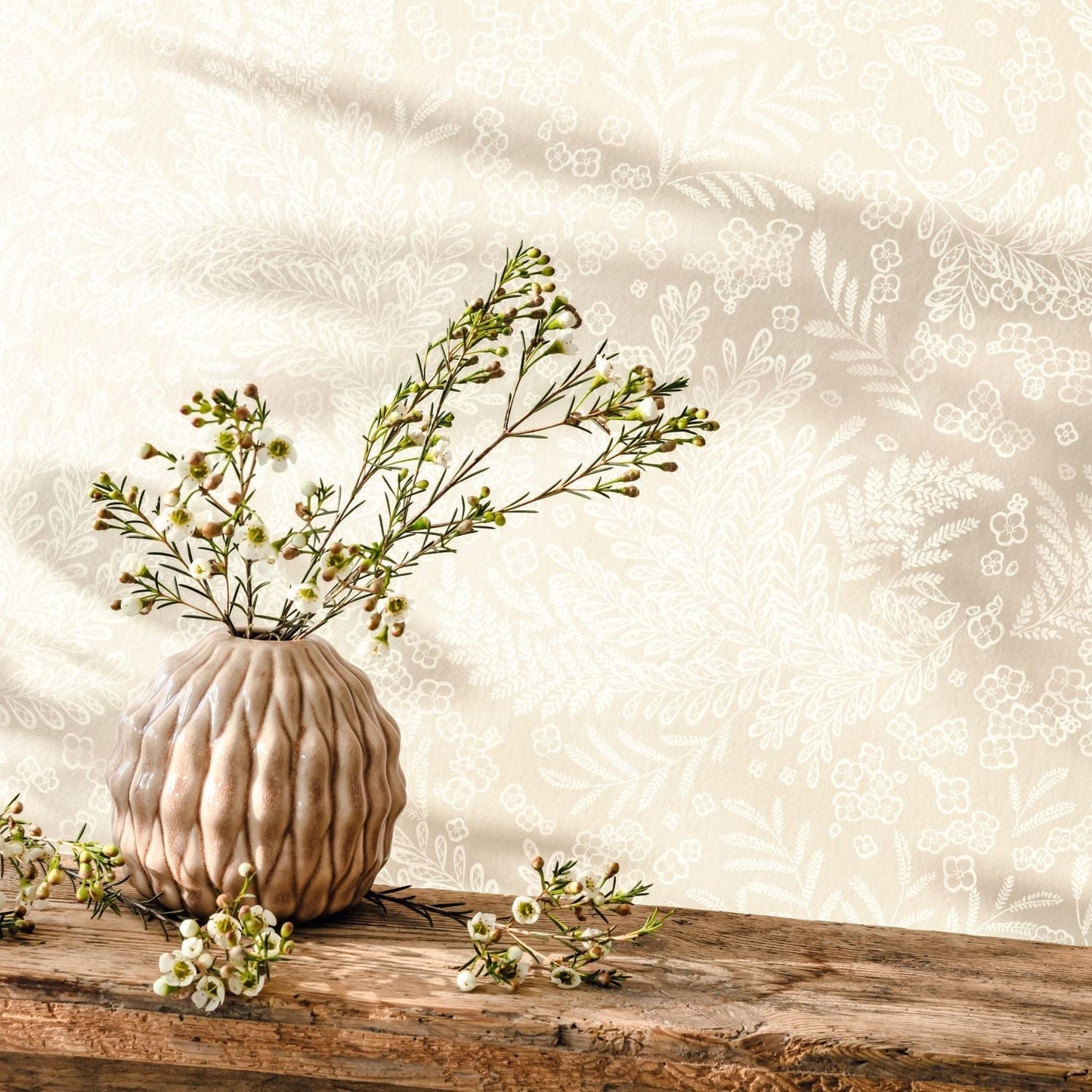 Flower Power September Wallpaper - Beige - Caselio - 101891010