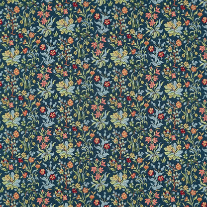 Flowers By May Fabric - Indigo - Morris & Co - 237313 - Premier Wallcovering