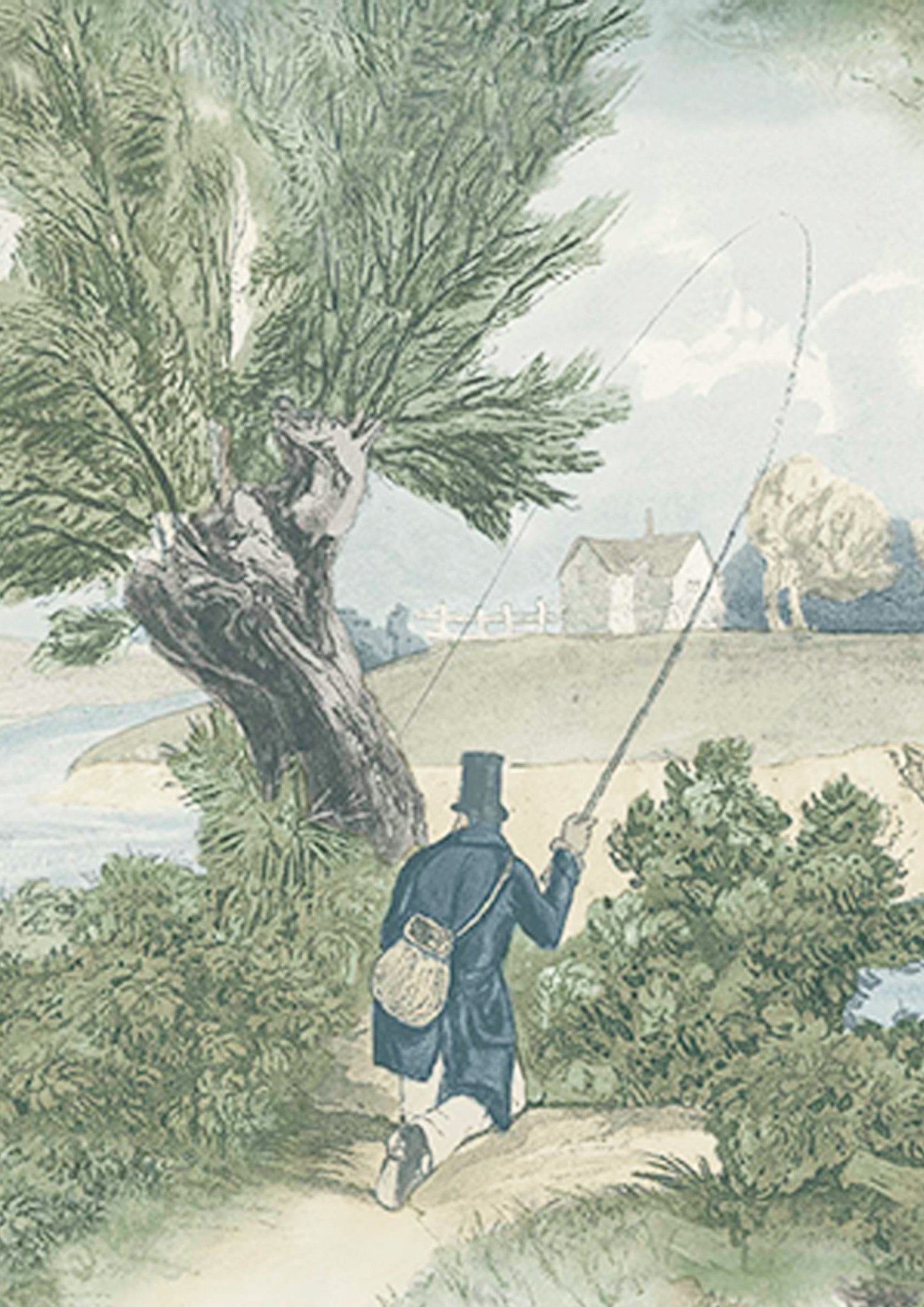 Lewis & Wood - Fly Fishing - Green - Premier Wallcovering