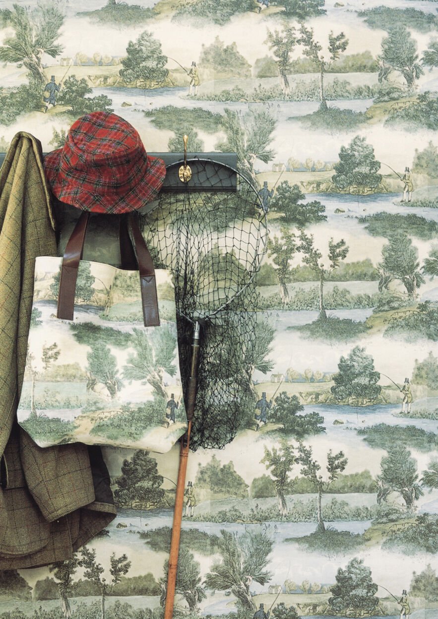 Lewis & Wood - Fly Fishing - Green - Premier Wallcovering