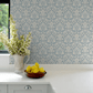 Foglavik Wallpaper - Metallic Blue - Boråstapeter - 4524 - Premier Wallcovering