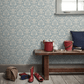 Foglavik Wallpaper - Metallic Blue - Boråstapeter - 4524 - Premier Wallcovering