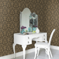 Foglavik Wallpaper - Black / Gold - Boråstapeter - 4522 - Premier Wallcovering