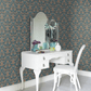 Foglavik Wallpaper - Navy / Red - Boråstapeter - 4521 - Premier Wallcovering