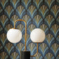Folies St James Annees Folles Wallpaper - Bleu Orage - Casadeco - 201056944 - Premier Wallcovering