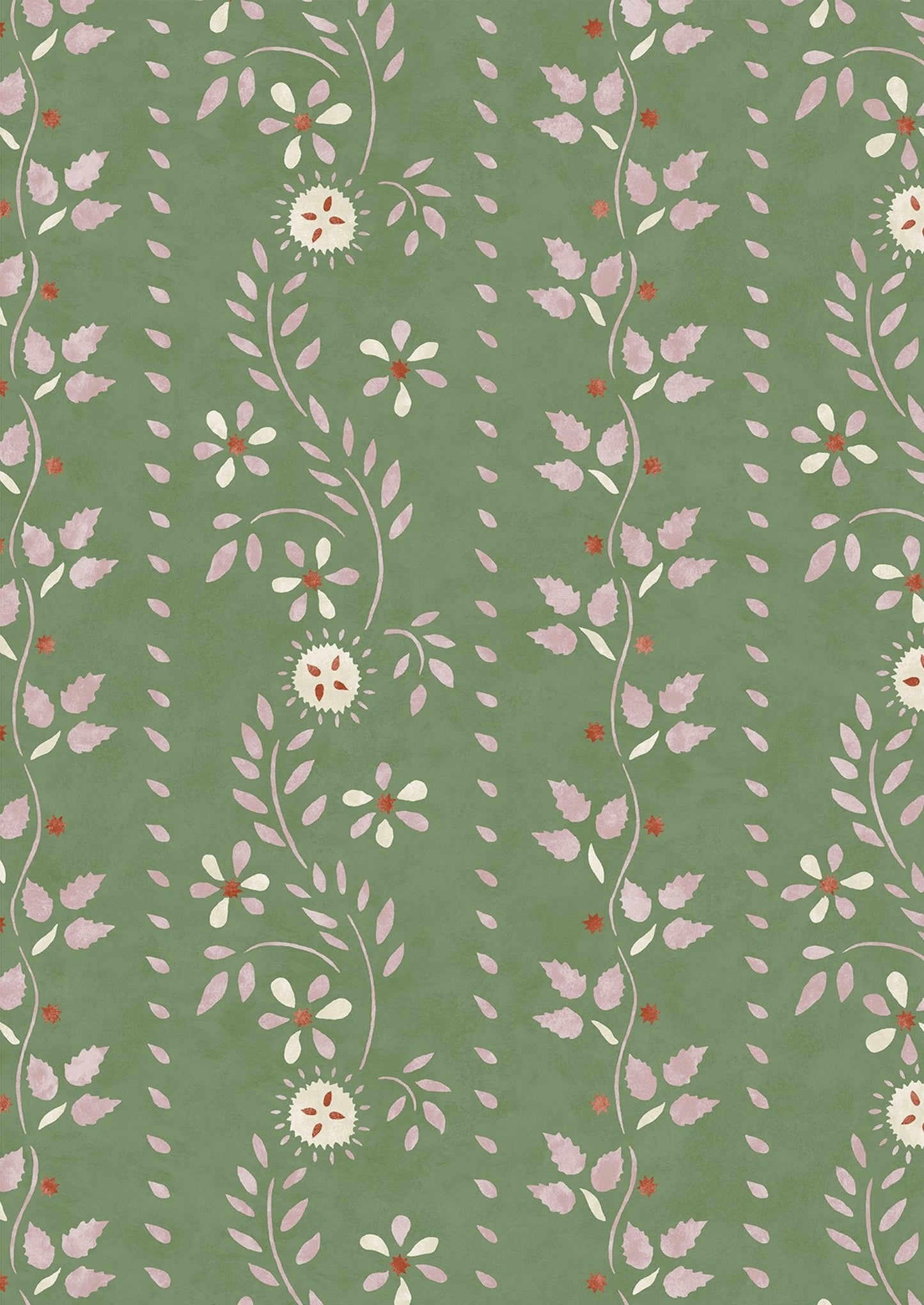 Lewis & Wood - Folklore - Blossom Leaf - Premier Wallcovering