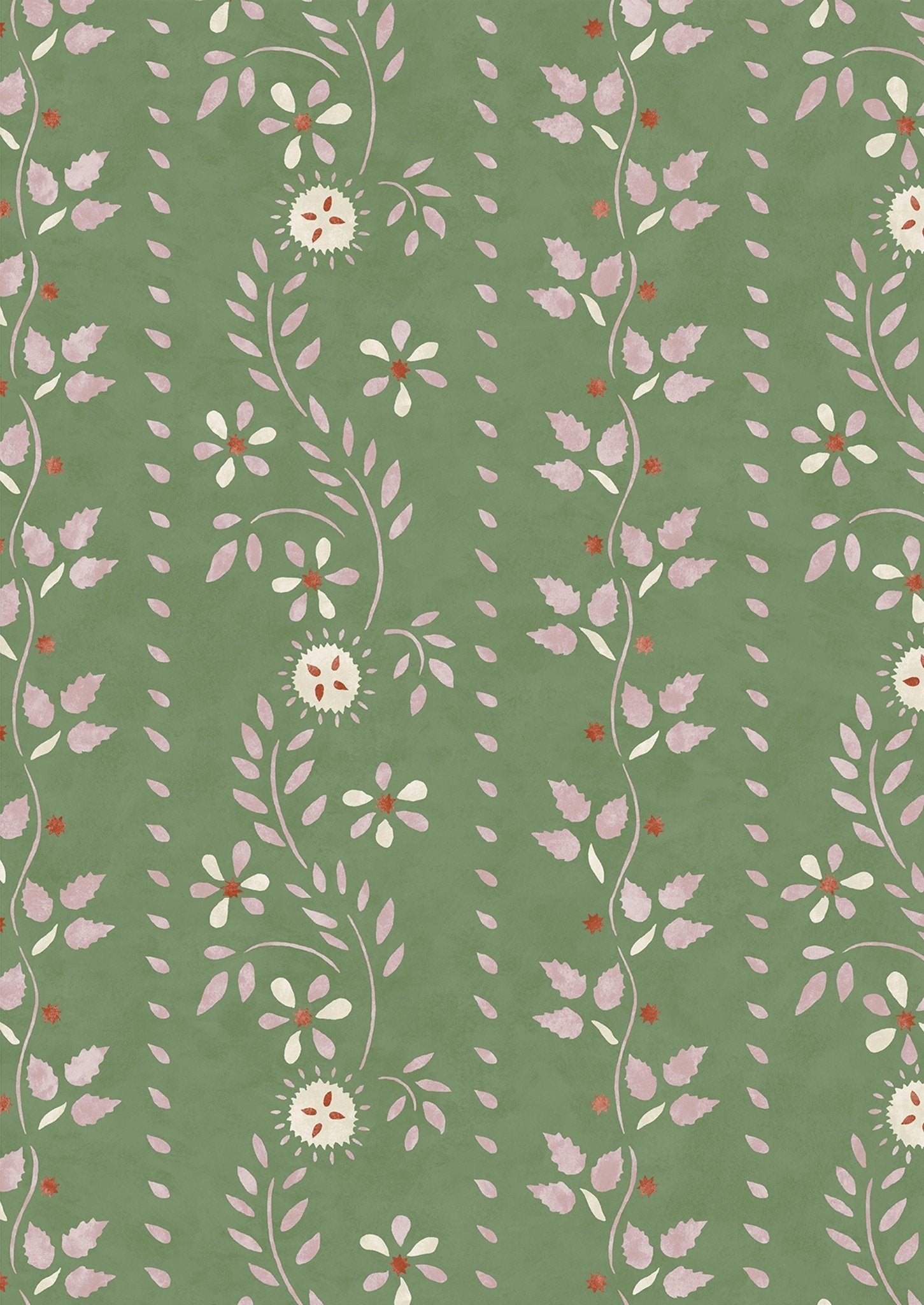 Lewis & Wood - Folklore - Blossom Leaf - Premier Wallcovering