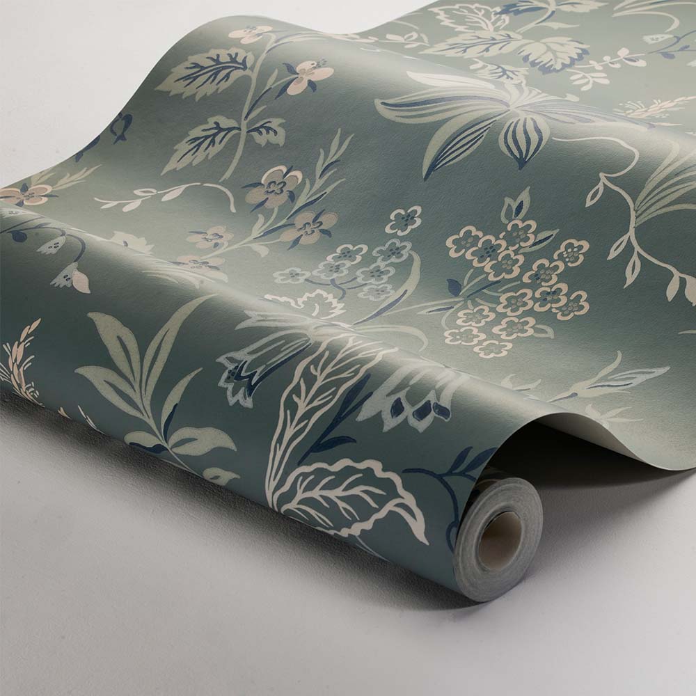 Folklore Wallpaper - Twilight Green - Boråstapeter - 3265 - Premier Wallcovering