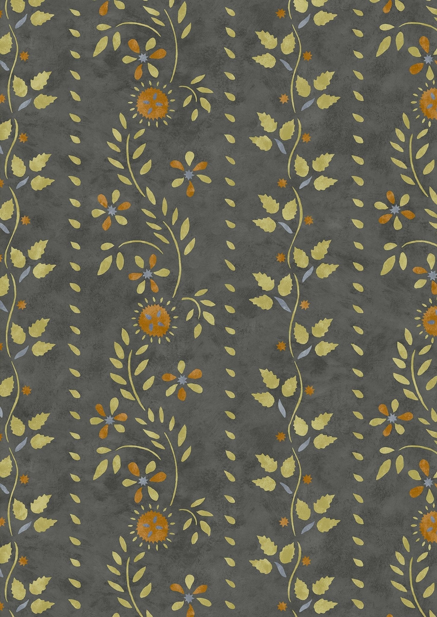 Lewis & Wood - Folklore - Charcoal Lime - Premier Wallcovering