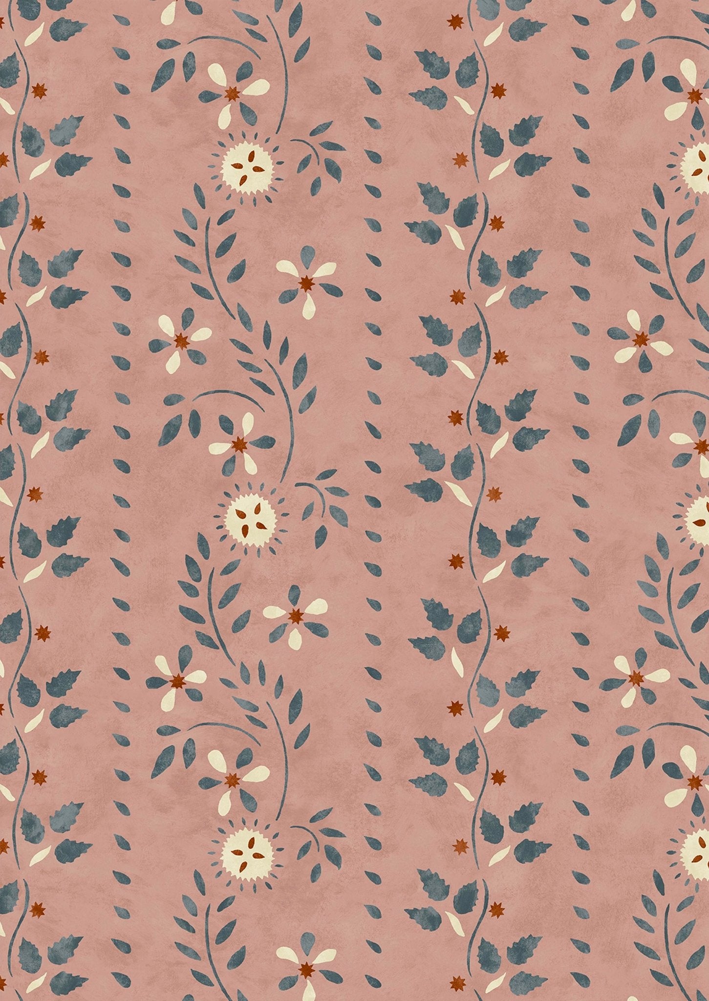 Lewis & Wood - Folklore - Pink Salt - Premier Wallcovering