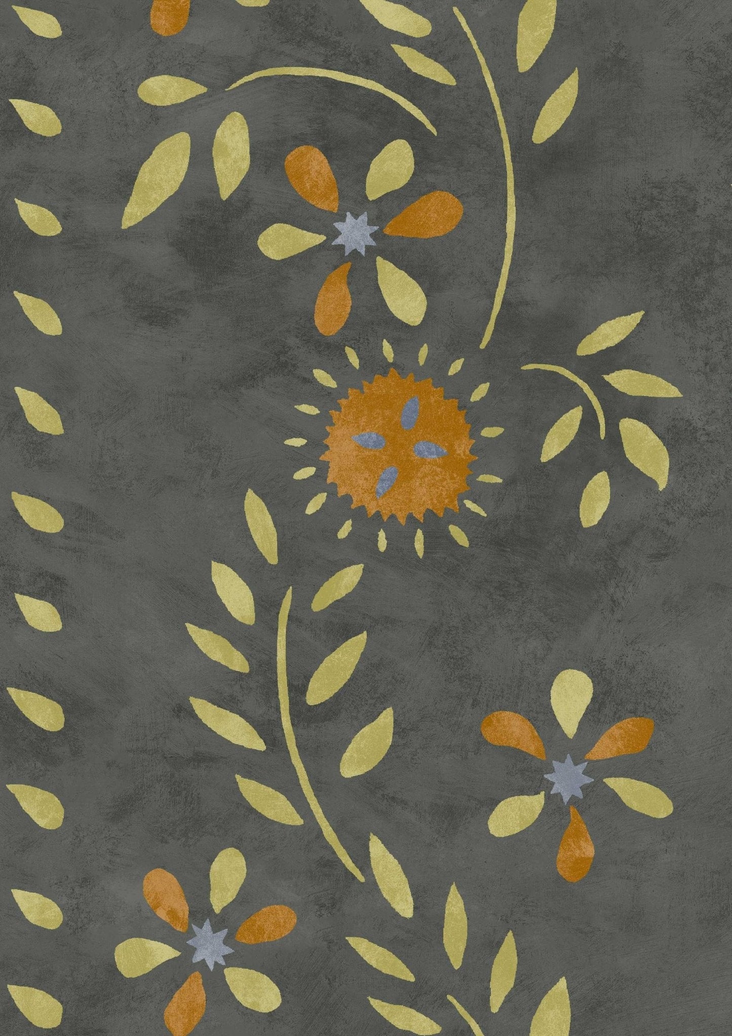 Lewis & Wood - Folklore - Charcoal Lime - Premier Wallcovering