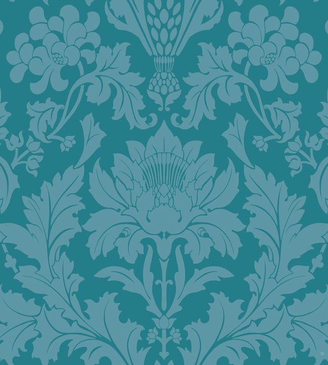 Fonteyn Wallpaper - Petrol - 108/7033 - Cole & Son - Premier Wallcovering