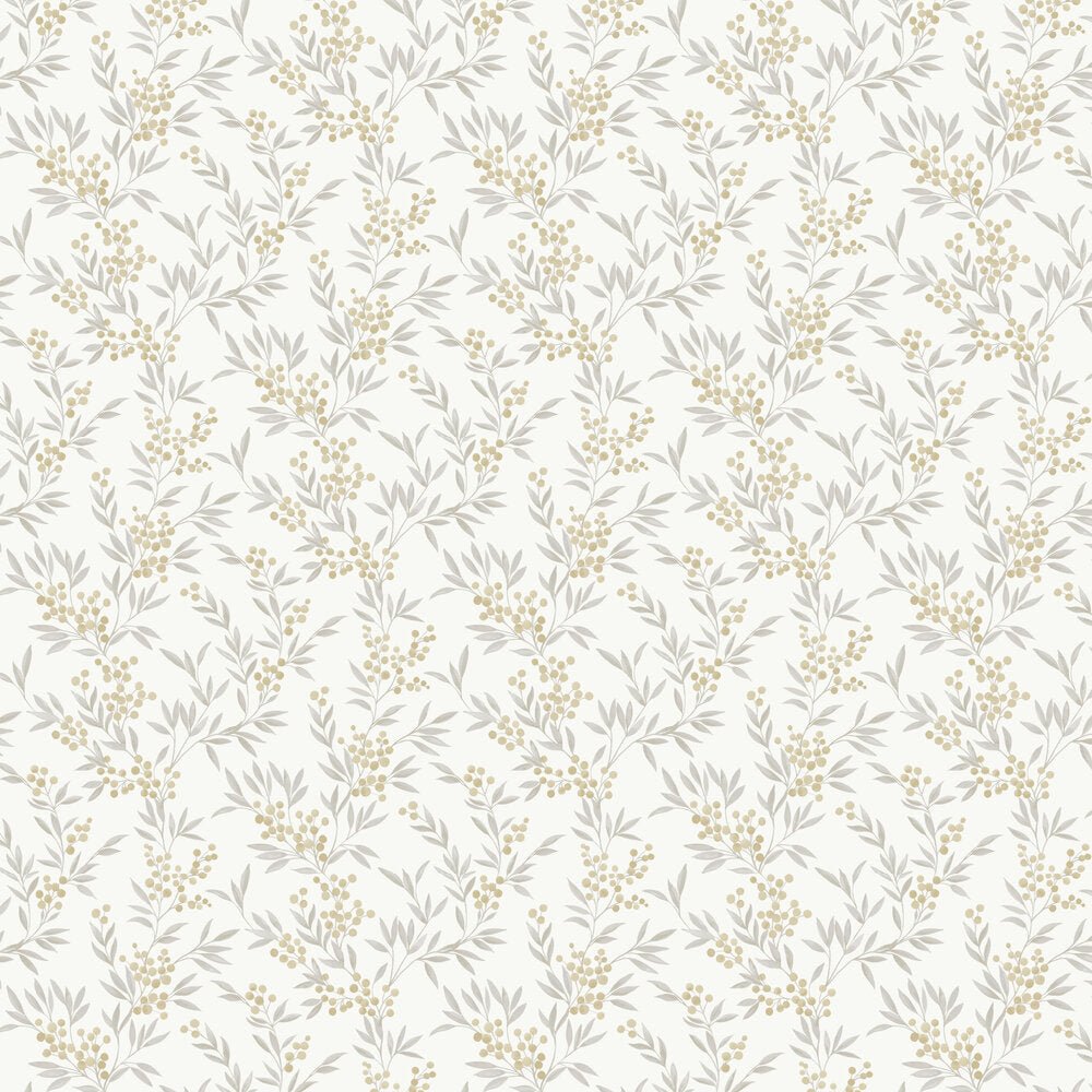 Forest Berries Wallpaper - Light Grey - Boråstapeter - 4713 - Premier Wallcovering