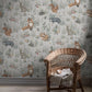 Forest Friends Wall Mural - Soft Grey - Boråstapeter - 7480 - Premier Wallcovering