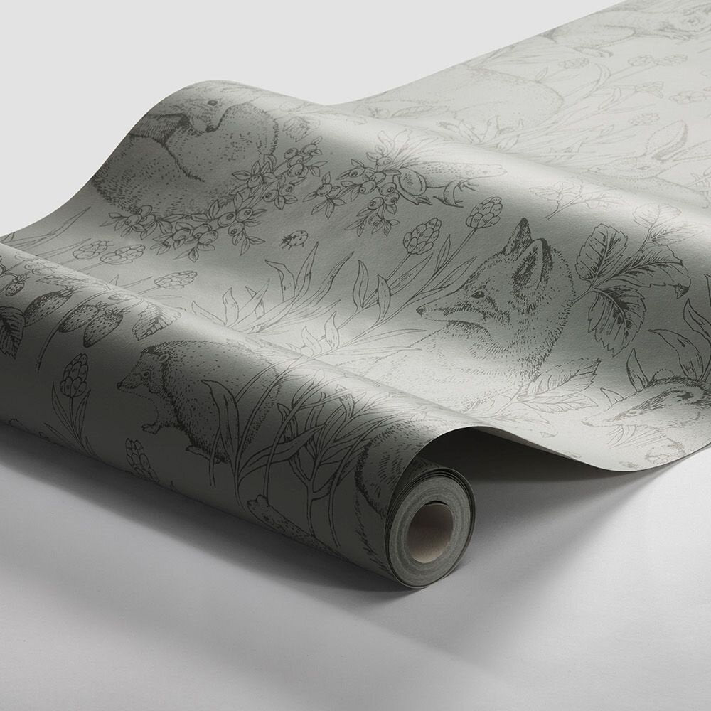 Forest Friends Wallpaper - Green - Boråstapeter - 7477 - Premier Wallcovering