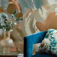 Foresta Wallpaper - Baked Terracotta/Cerulean - Harlequin - HC4W113001