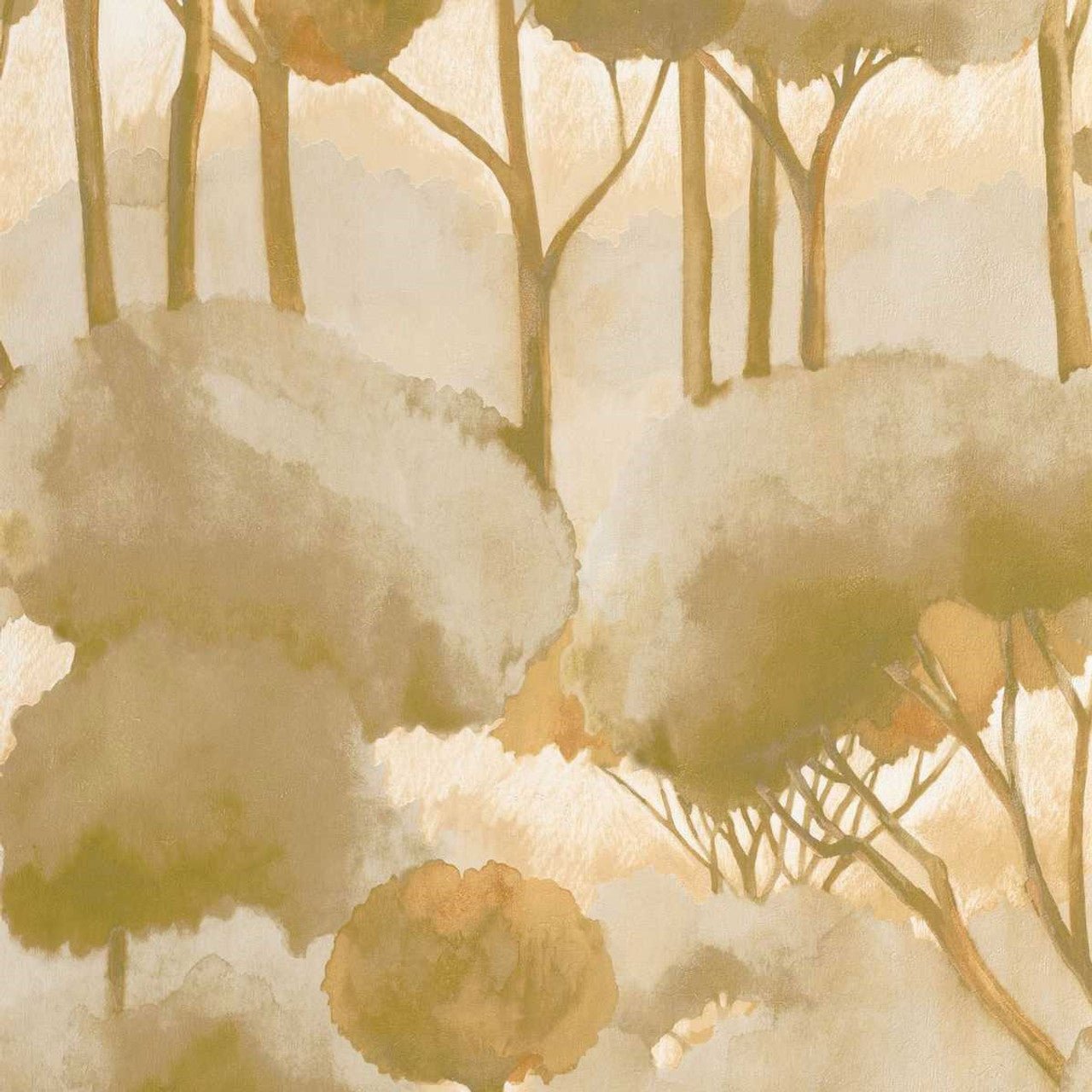 Foret Des Landes Sentier Des Dunes Wallpaper - Olive - Casadeco - 200927105 - Premier Wallcovering