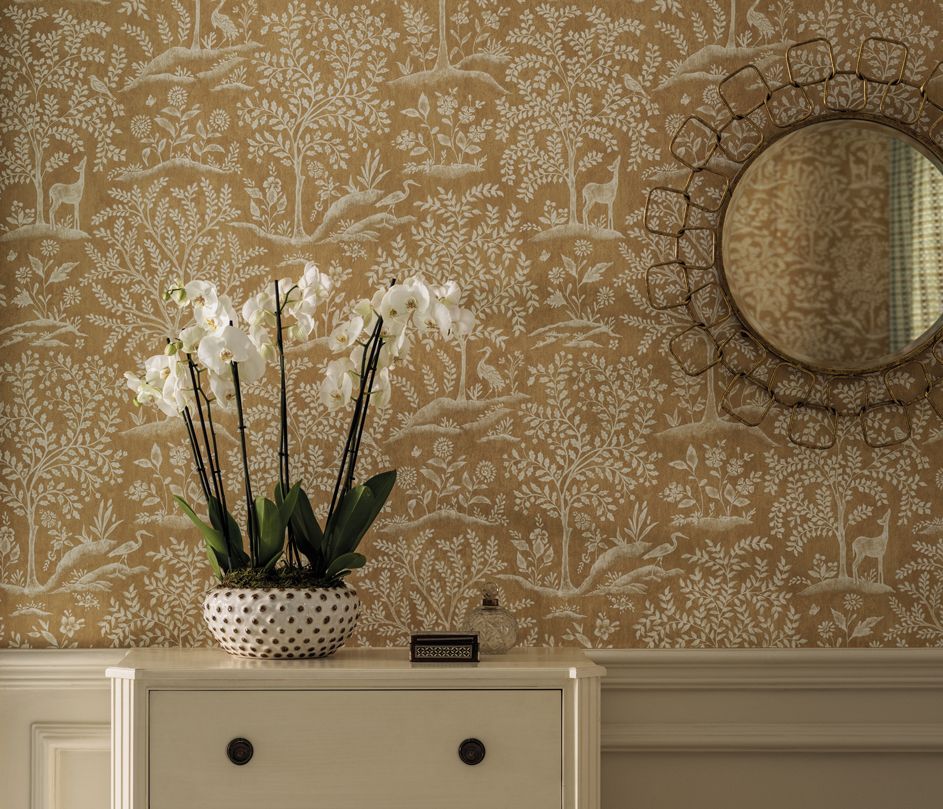 Foret Wallpaper - Emerald - Nina Campbell - NCW4490 - 05 - Premier Wallcovering