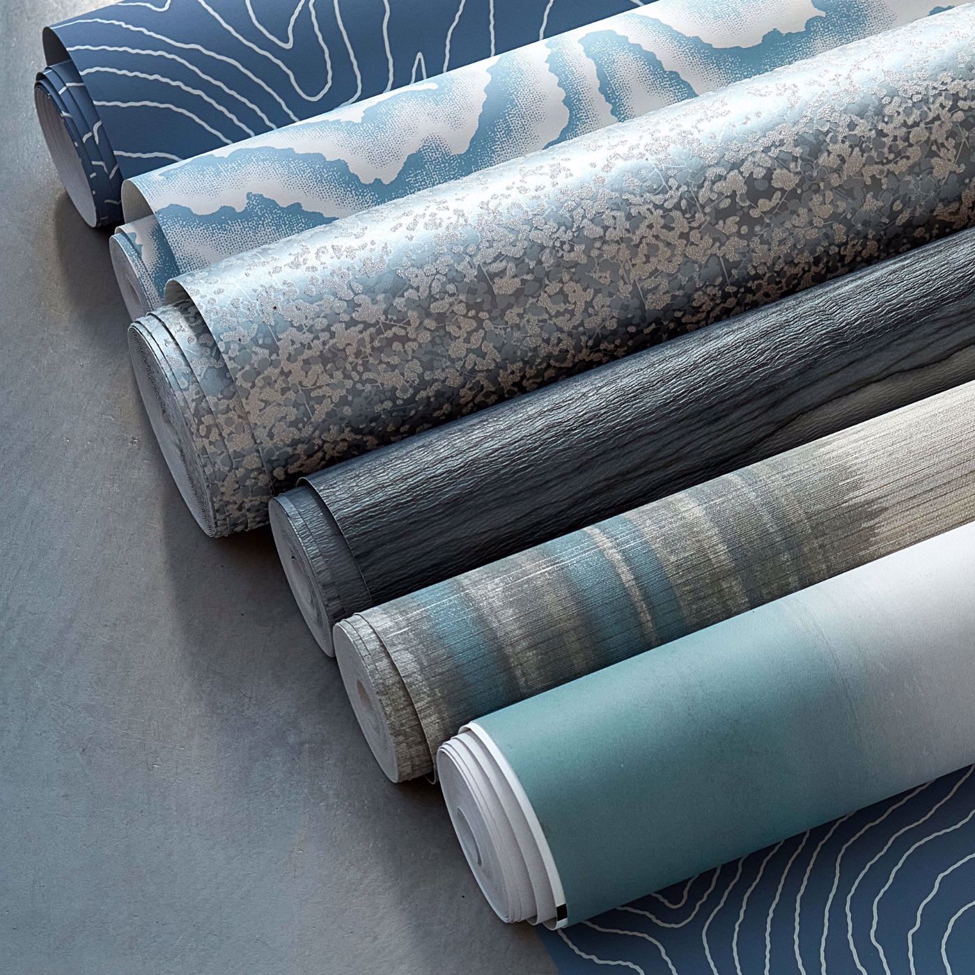 Formation Wallpaper - Cornflower - Harlequin - HRWO113100