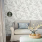 Forsythia Wallpaper - Steel - Laura Ashley - 113349 - Premier Wallcovering