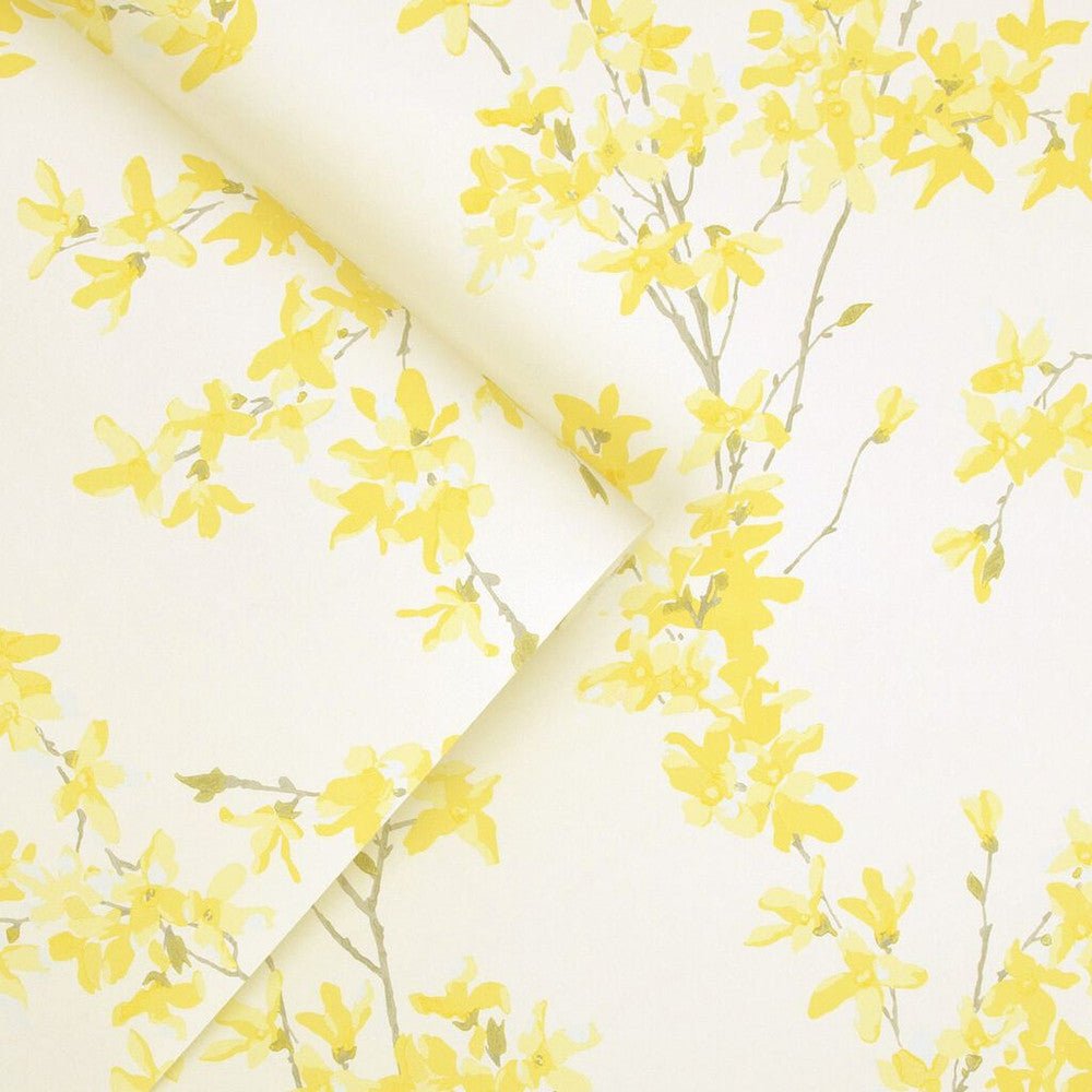 Forsythia Wallpaper - Sunshine - Laura Ashley - 113350 - Premier Wallcovering