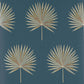 Fortunei Wallpaper - Navy/Silver - J182W - 05 - Jane Churchill