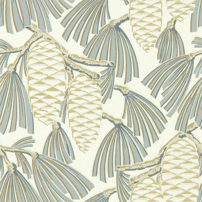 Foxley Wallpaper - Platinum/Gold - Harlequin - HSAW112128