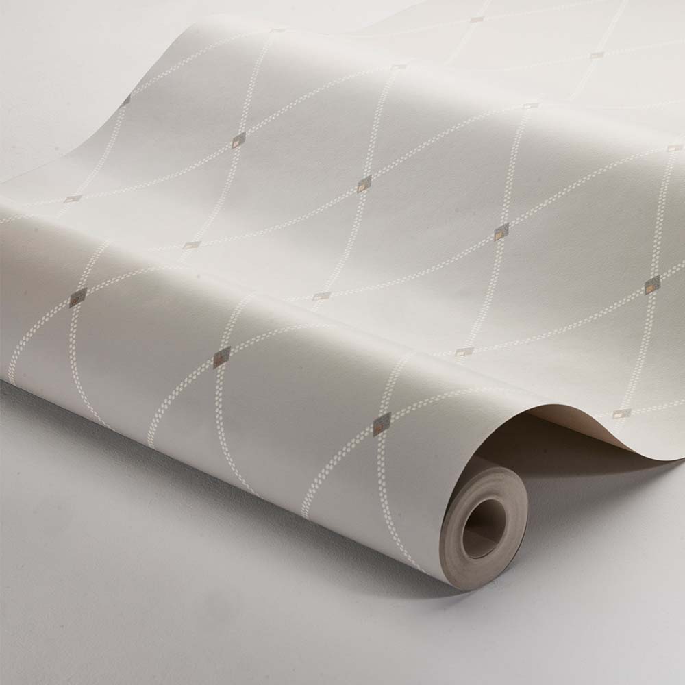 Fredrik Wallpaper - Grey/ Gold - Boråstapeter - 3280 - Premier Wallcovering
