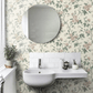 French Roses Wallpaper - Cream / Green - Boråstapeter - 7211 - Premier Wallcovering