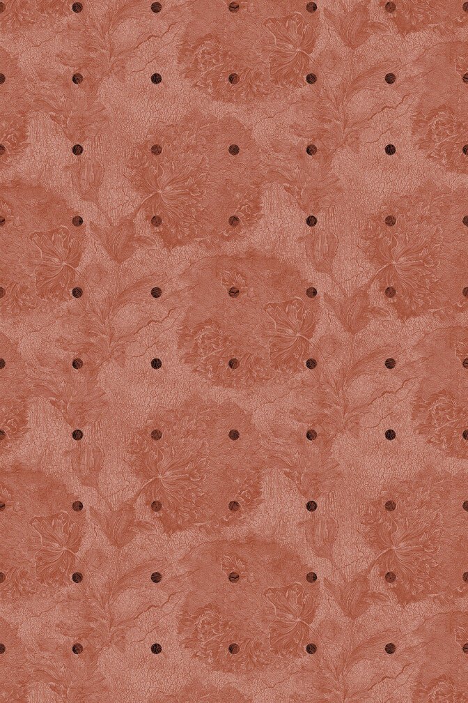 Fresco Wallpaper - Vermillion - Timorous Beasties - RBY/FRES/TXMT/03 - Premier Wallcovering