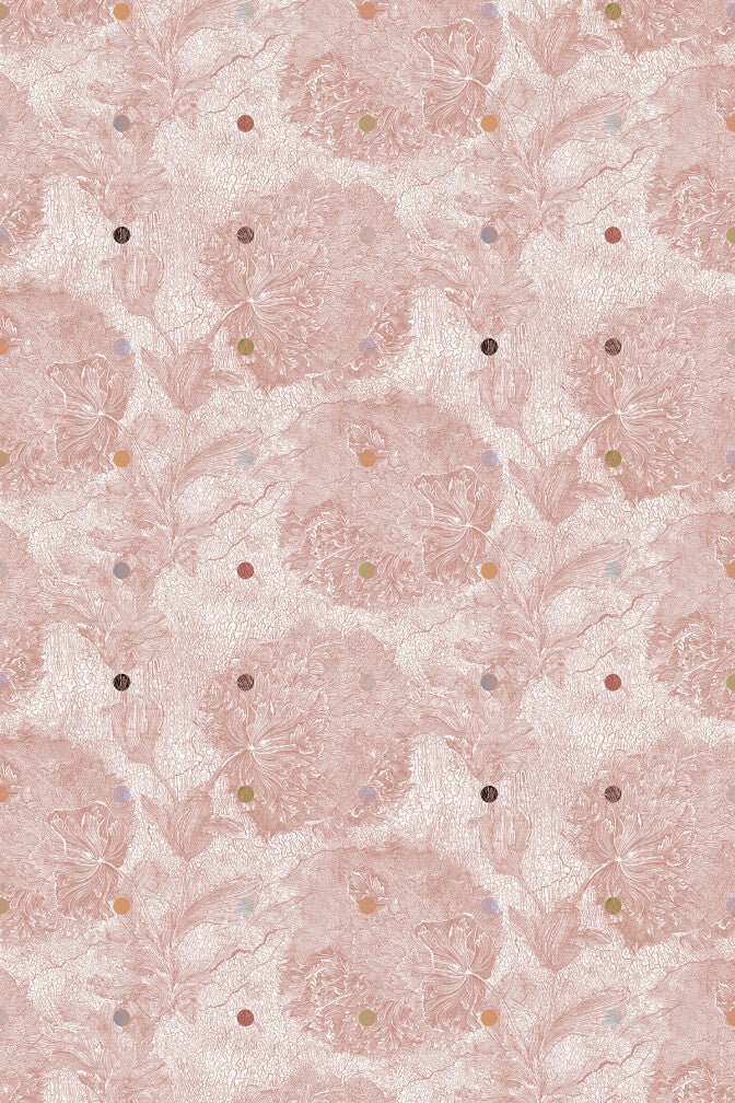 Fresco Wallpaper - Blush - Timorous Beasties - RBY/FRES/TXMT/02 - Premier Wallcovering