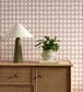 Fretwork Wallpaper - Ladybird Red - Scion - NSCW113261