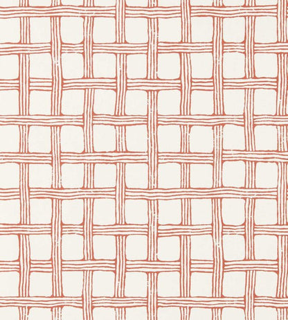 Fretwork Wallpaper - Ladybird Red - Scion - NSCW113261