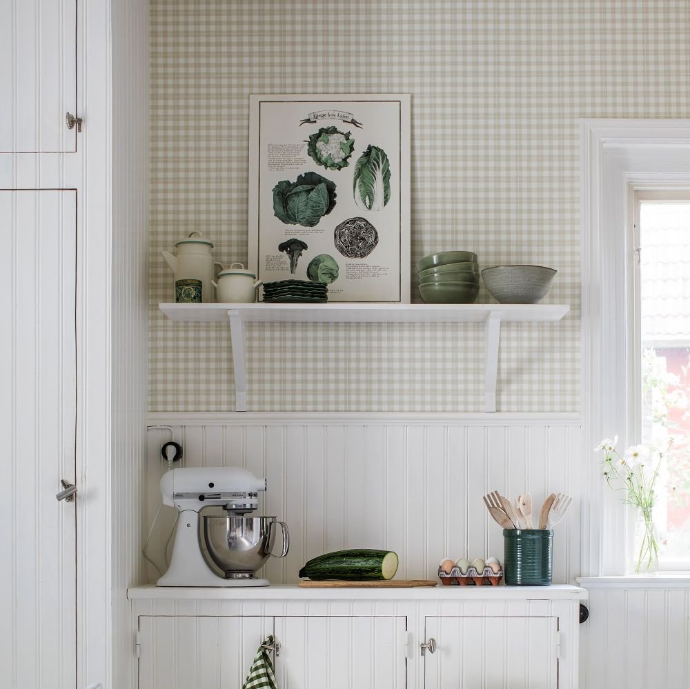 Frida Wallpaper - Beige - Boråstapeter - 7675 - Premier Wallcovering