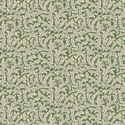Frond Ogee Wallpaper - Brookes Green and Edge Sand - Josephine Munsey - JMW-102501 - Premier Wallcovering