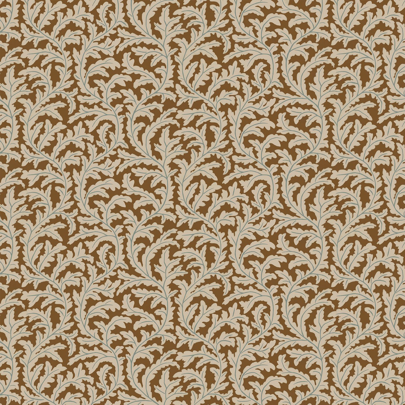 Frond Ogee Wallpaper - Sepia - Josephine Munsey - JMW-102511 - Premier Wallcovering